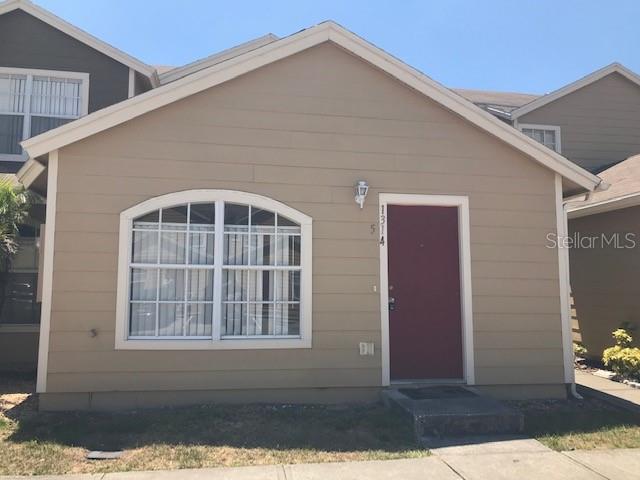 a front view of a house