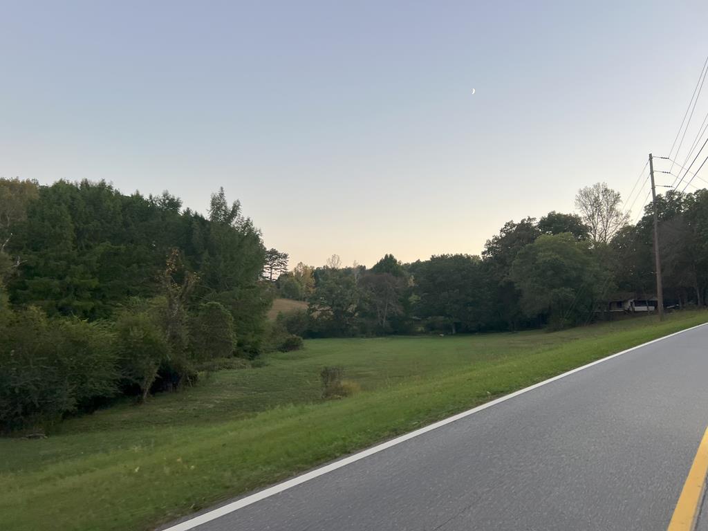 a view of a field with a yard