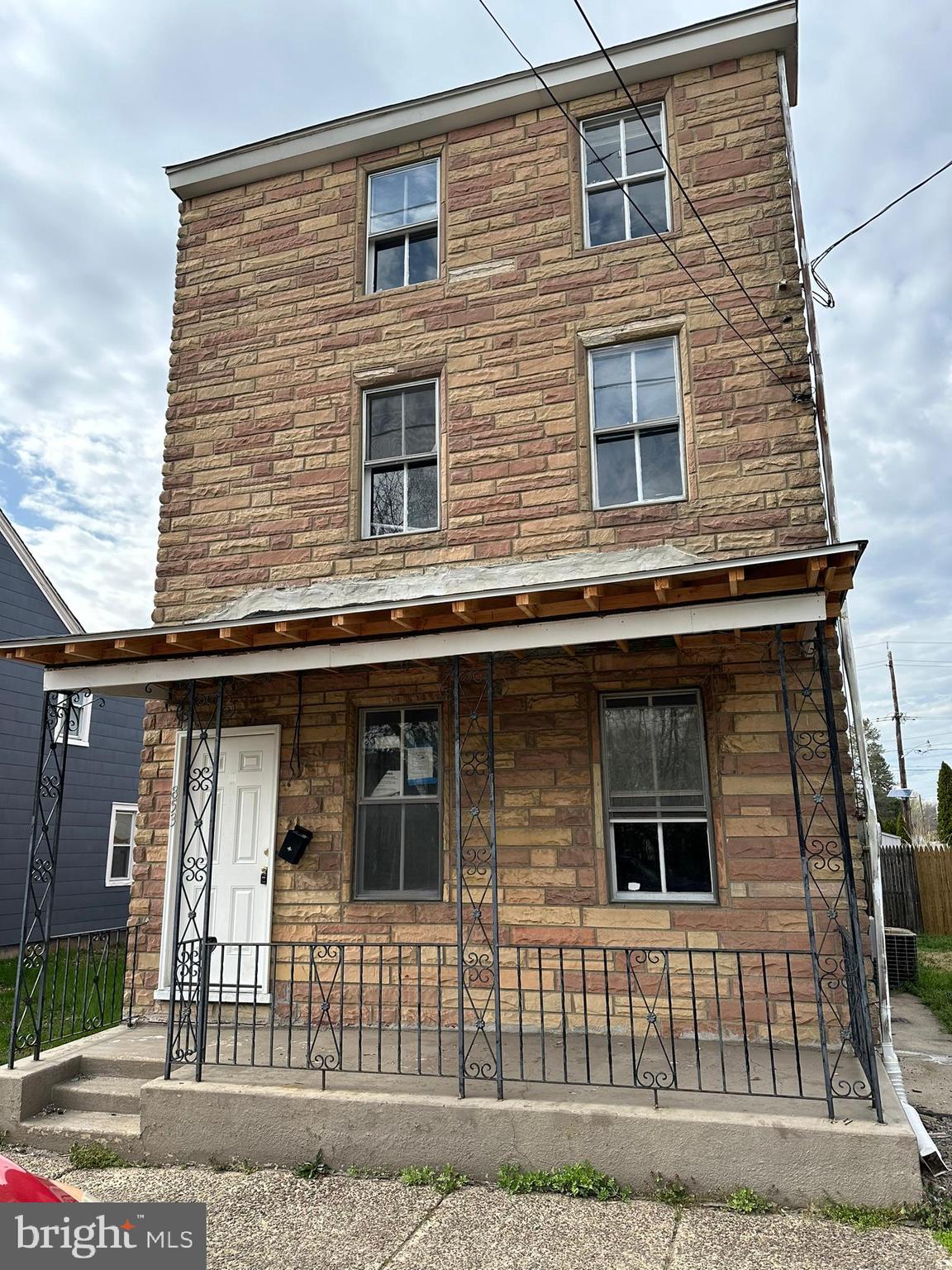 a front view of a house