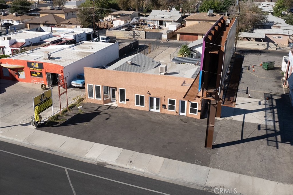 an aerial view of multiple houses