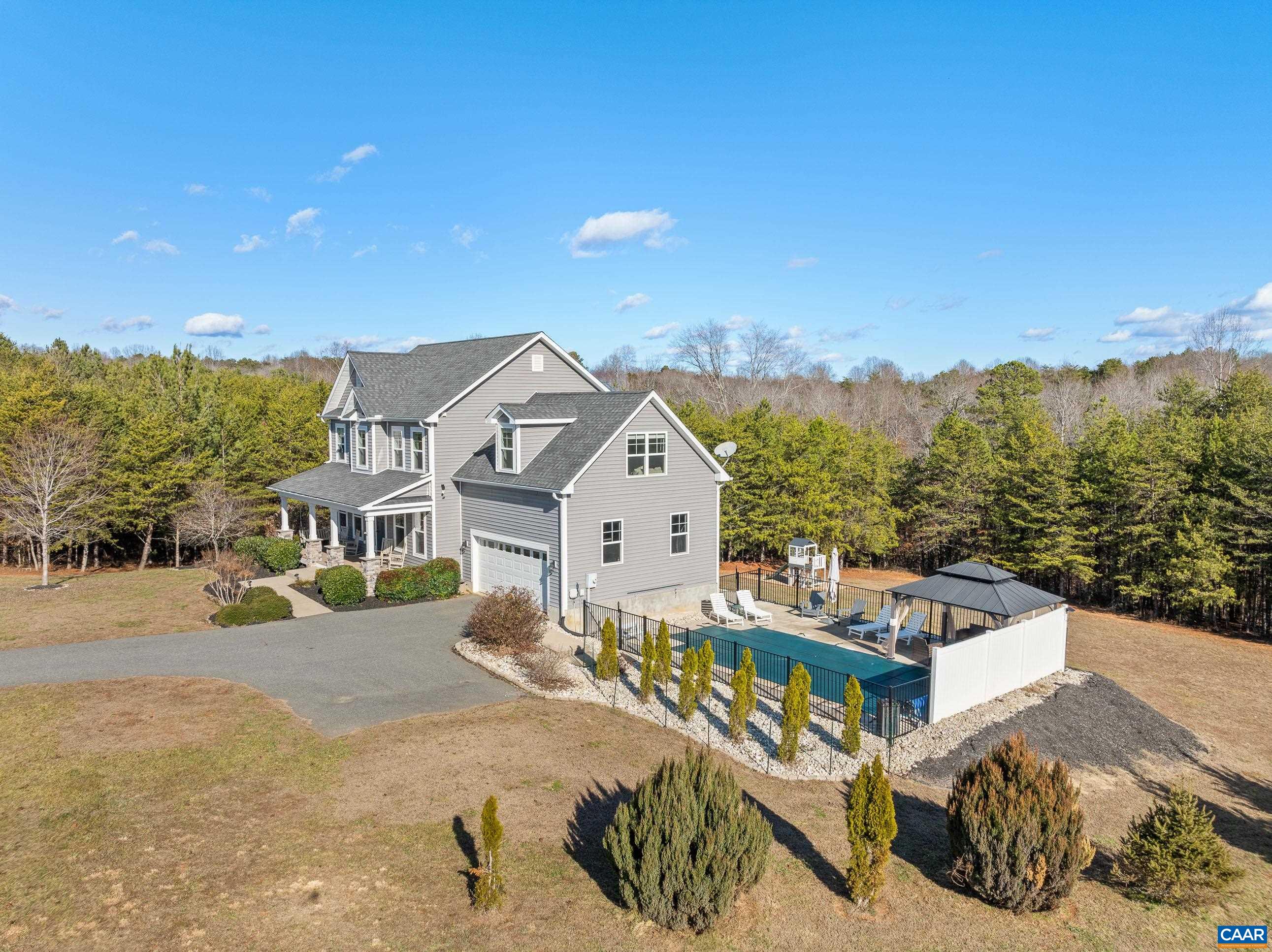 a view of a house with a ocean view