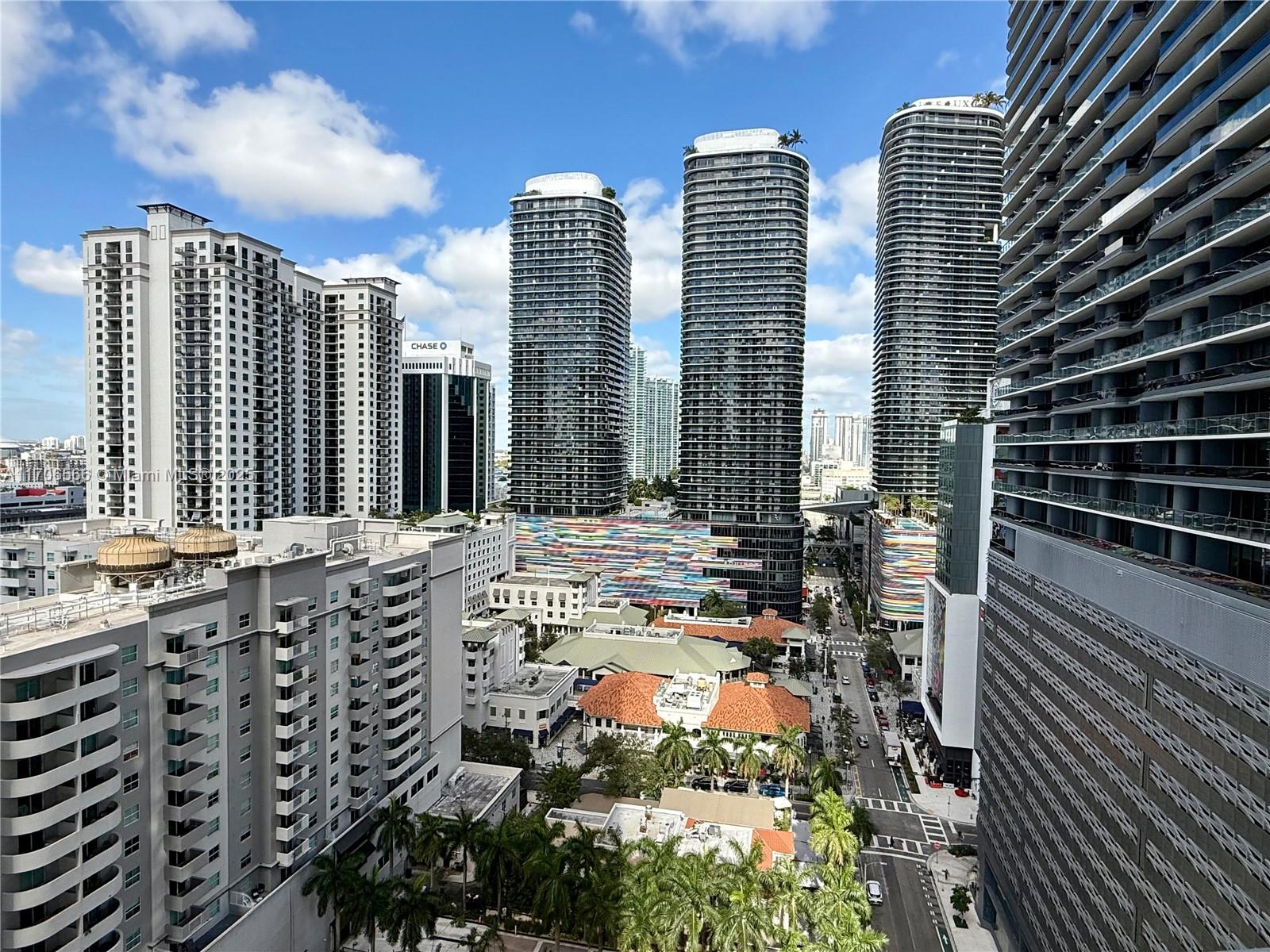 a outdoor view of a multi story building