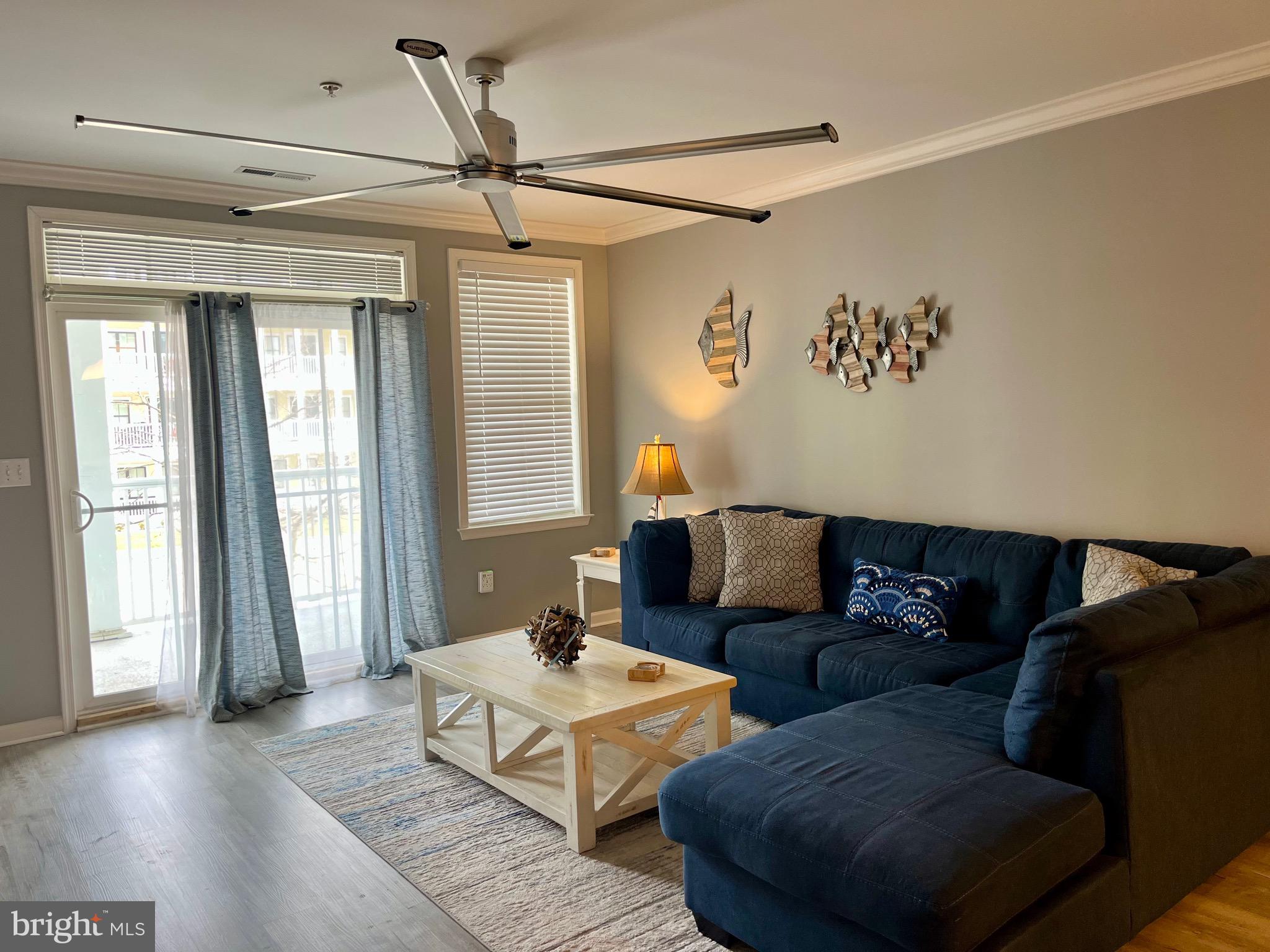 Living Room with balcony access