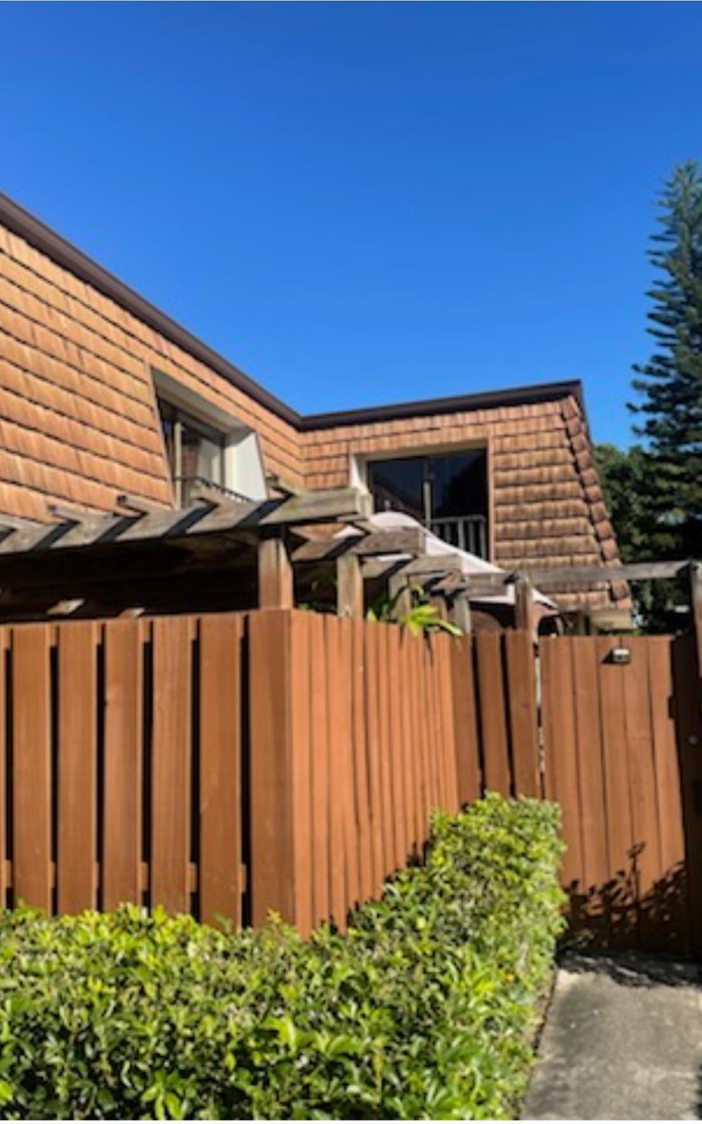 a view of a backyard with plants