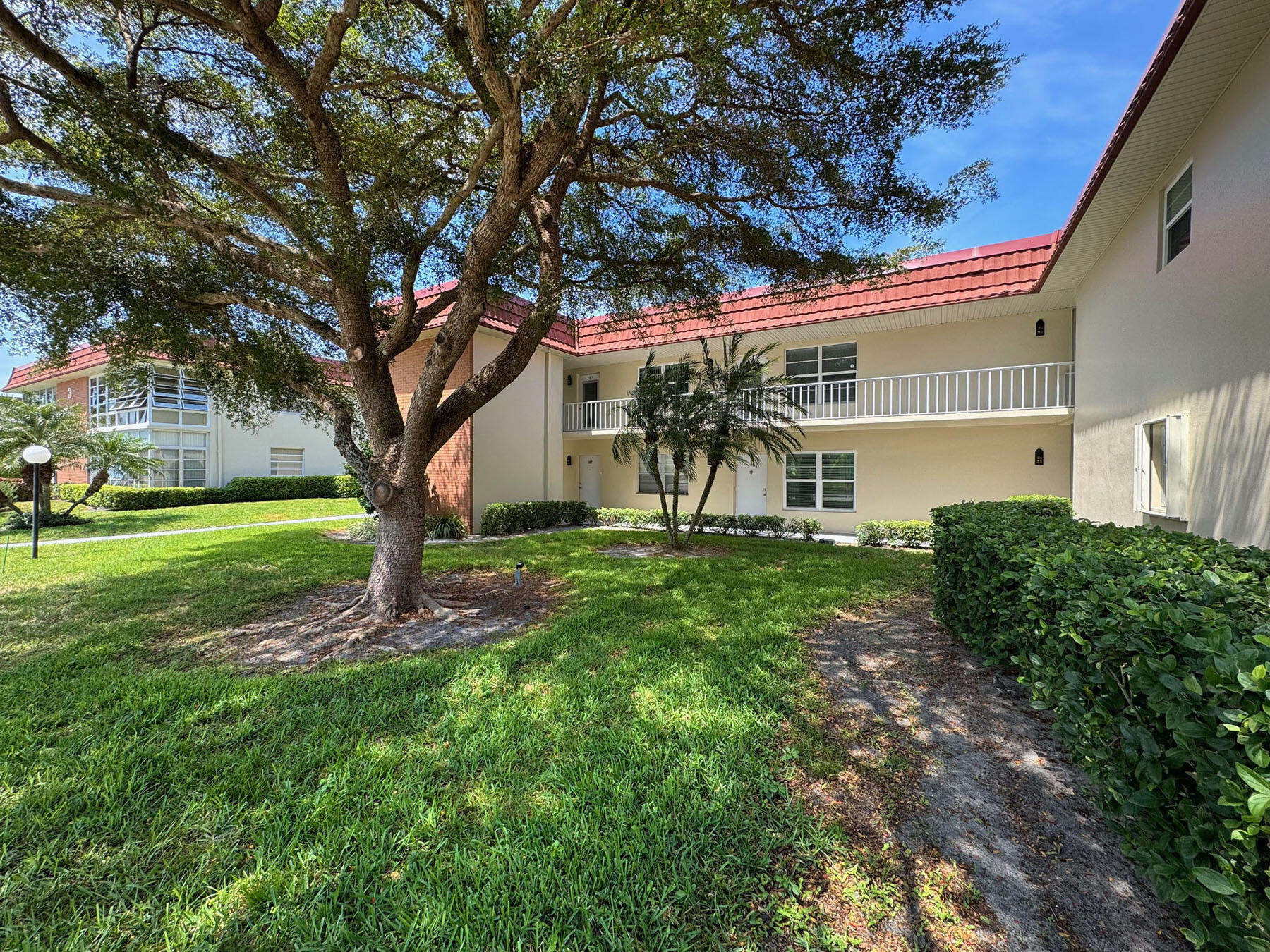 a view of a house with a tree in a yard