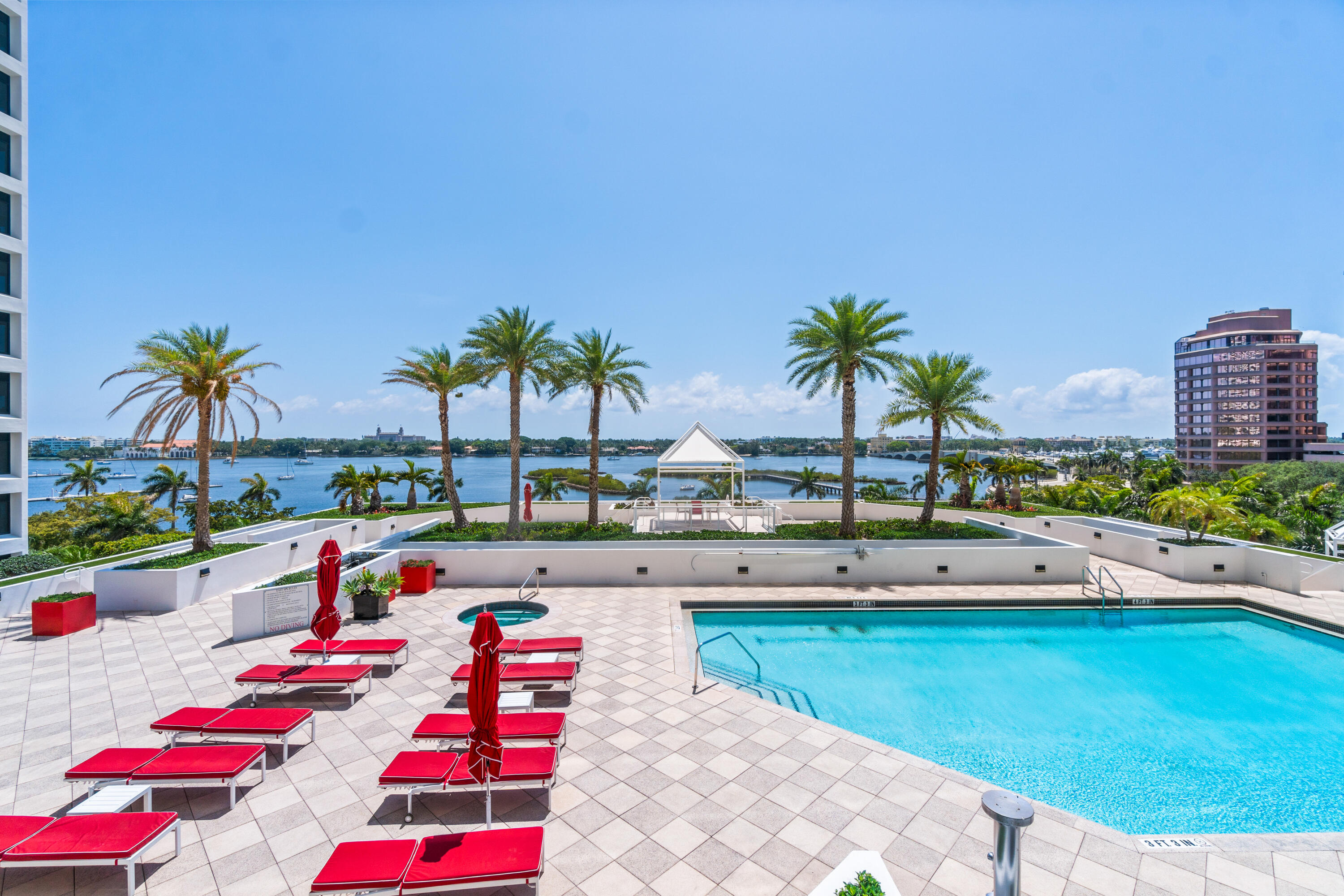 a view of swimming pool outdoor seating and outdoor seating