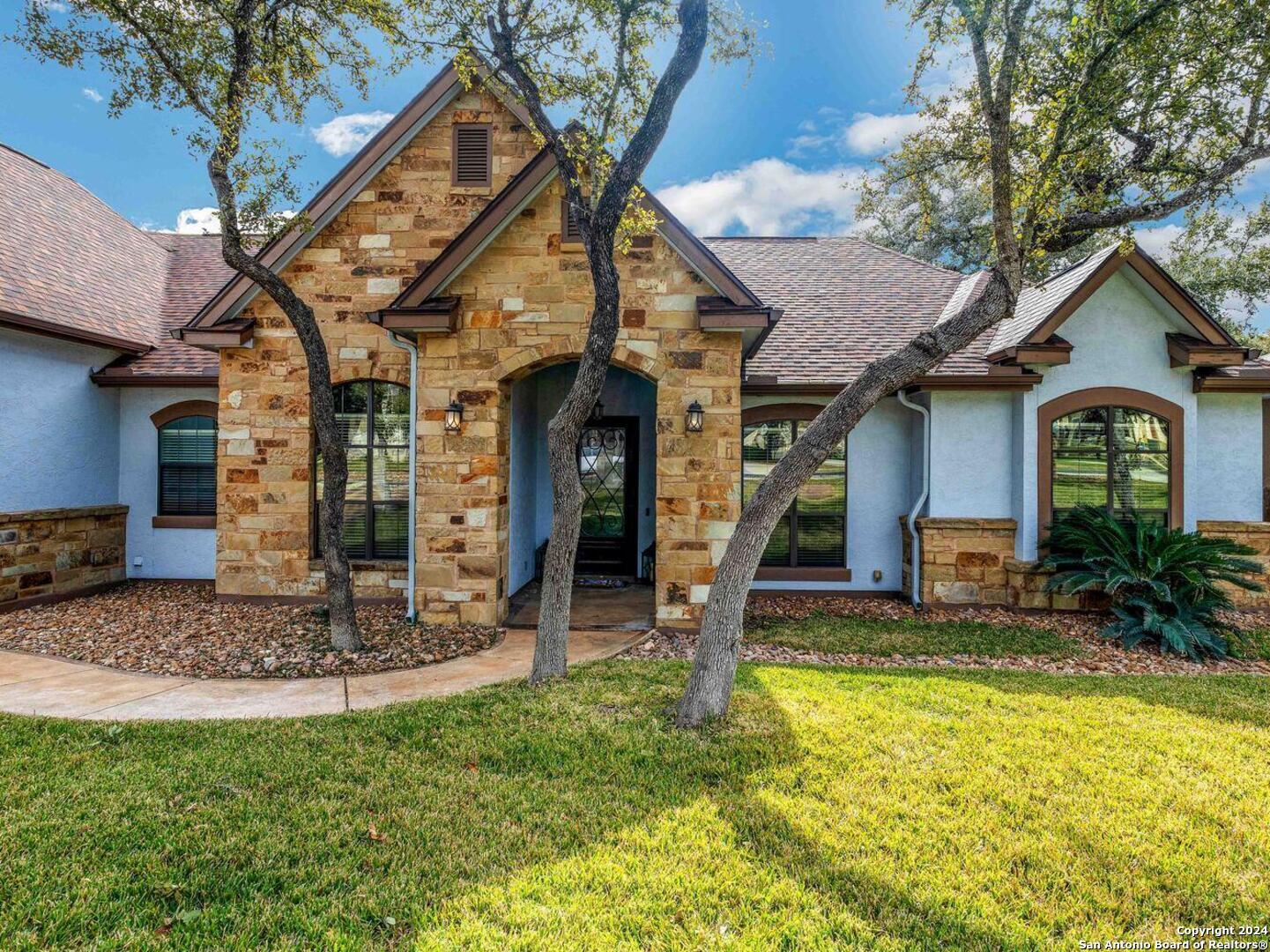 a house view with a outdoor space