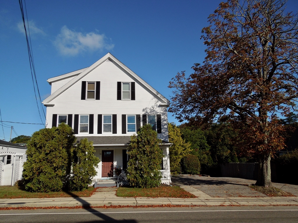 a front view of a house