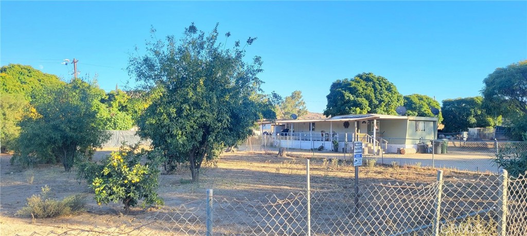 a house view with a garden space