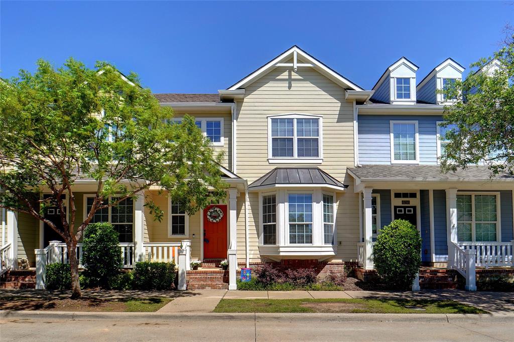 front view of a brick house