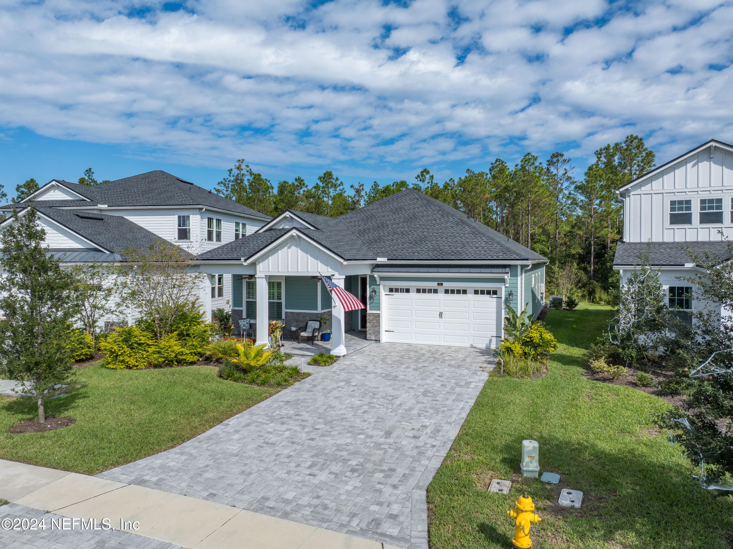 front view of house with a yard