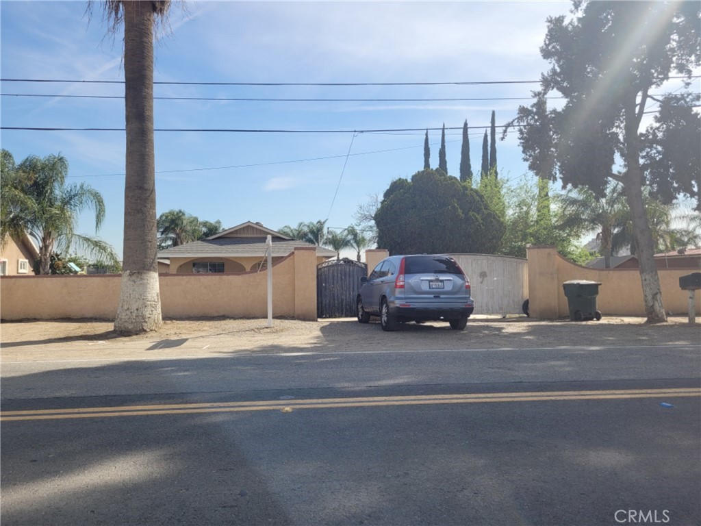 a car parked on the side of the road