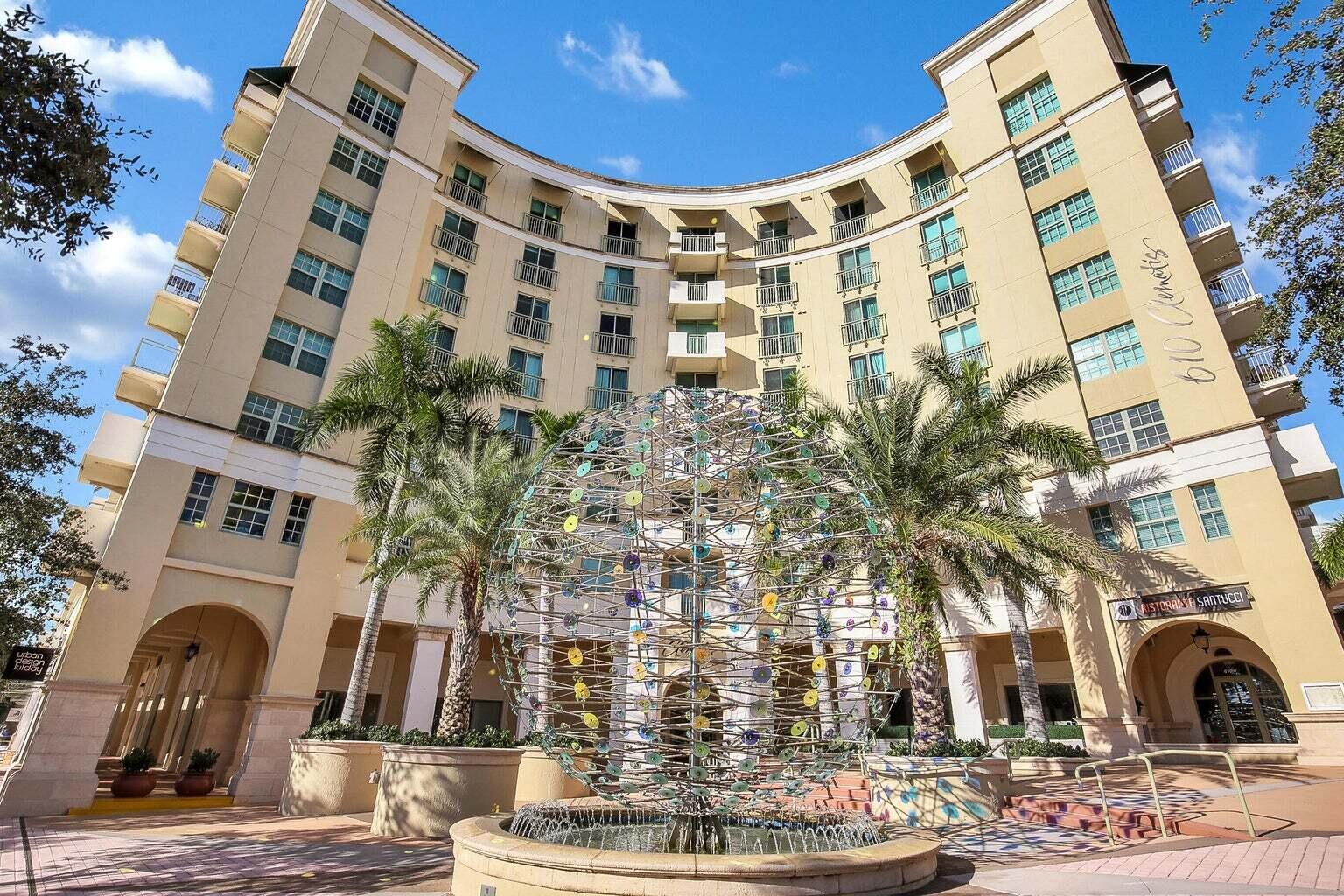 a building view with a outdoor space