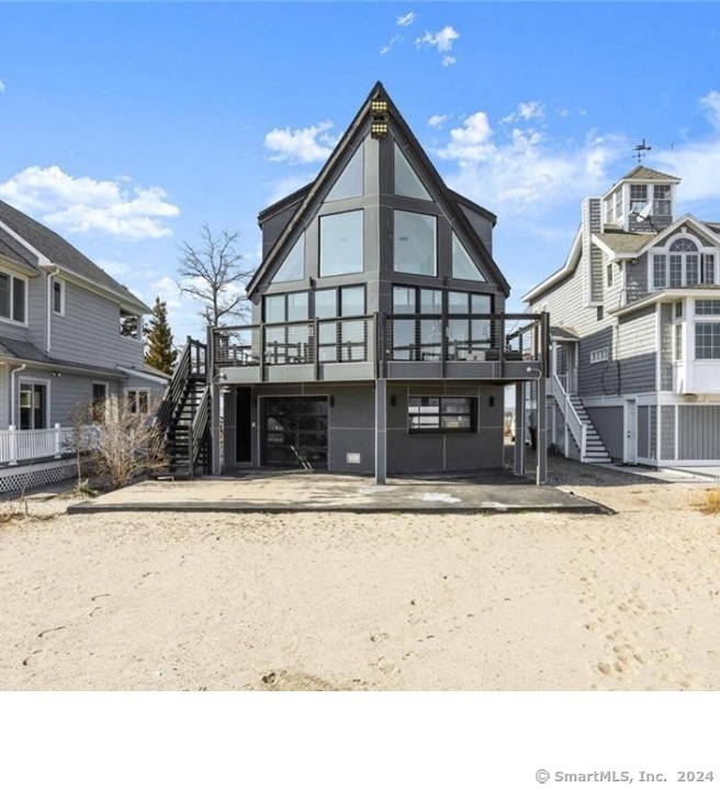 a front view of a house with a view of a house