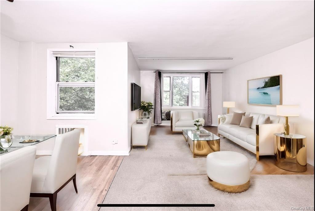 Living room featuring hardwood / wood-style floors