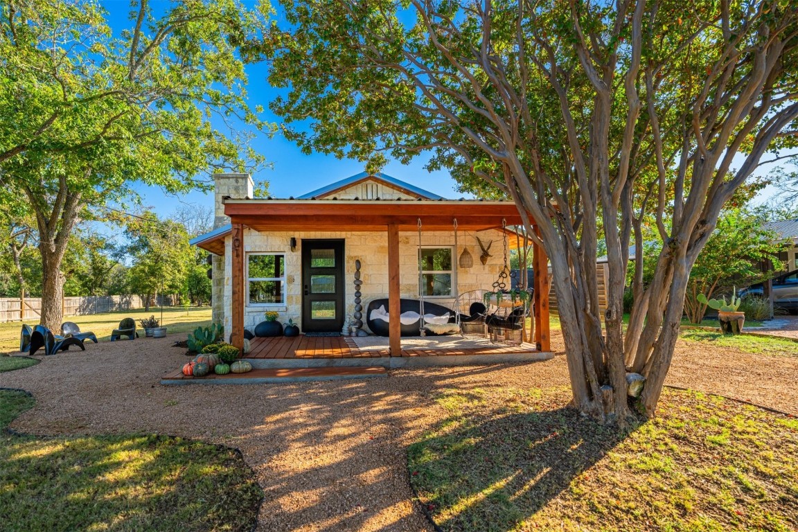 a view of a outdoor space with a patio