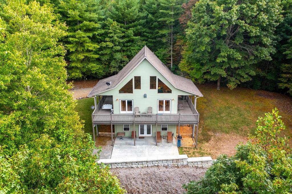 a view of a house with patio