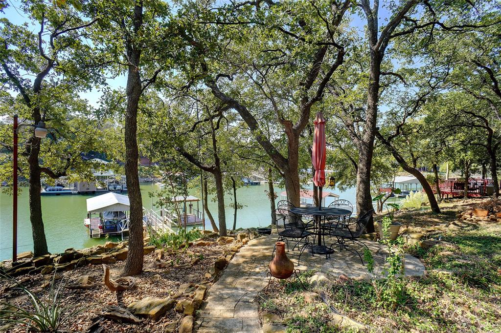 a view of a lake with a tree