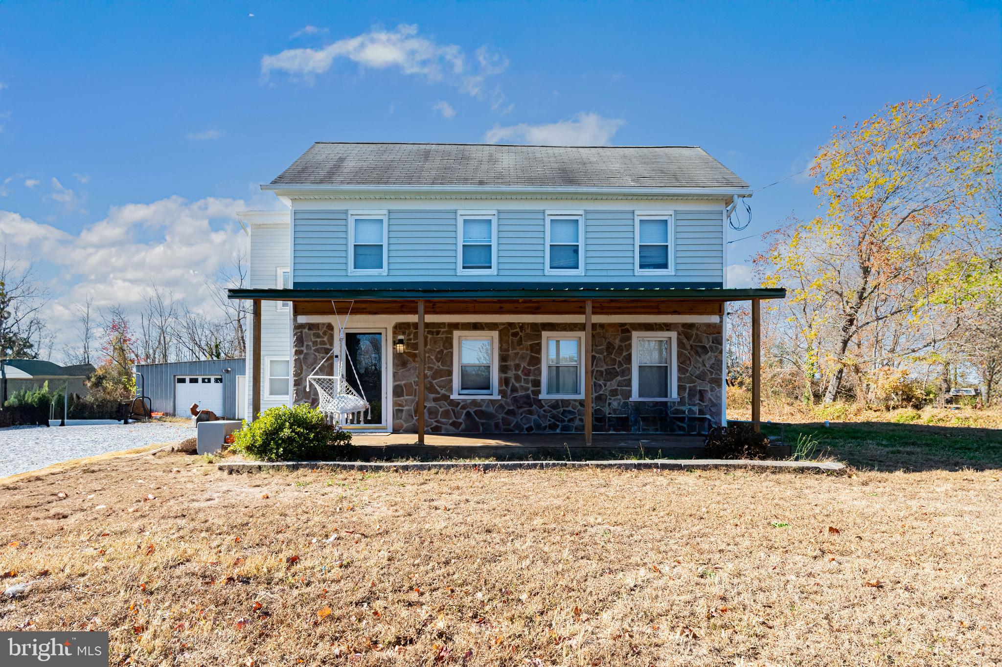 a front view of a house