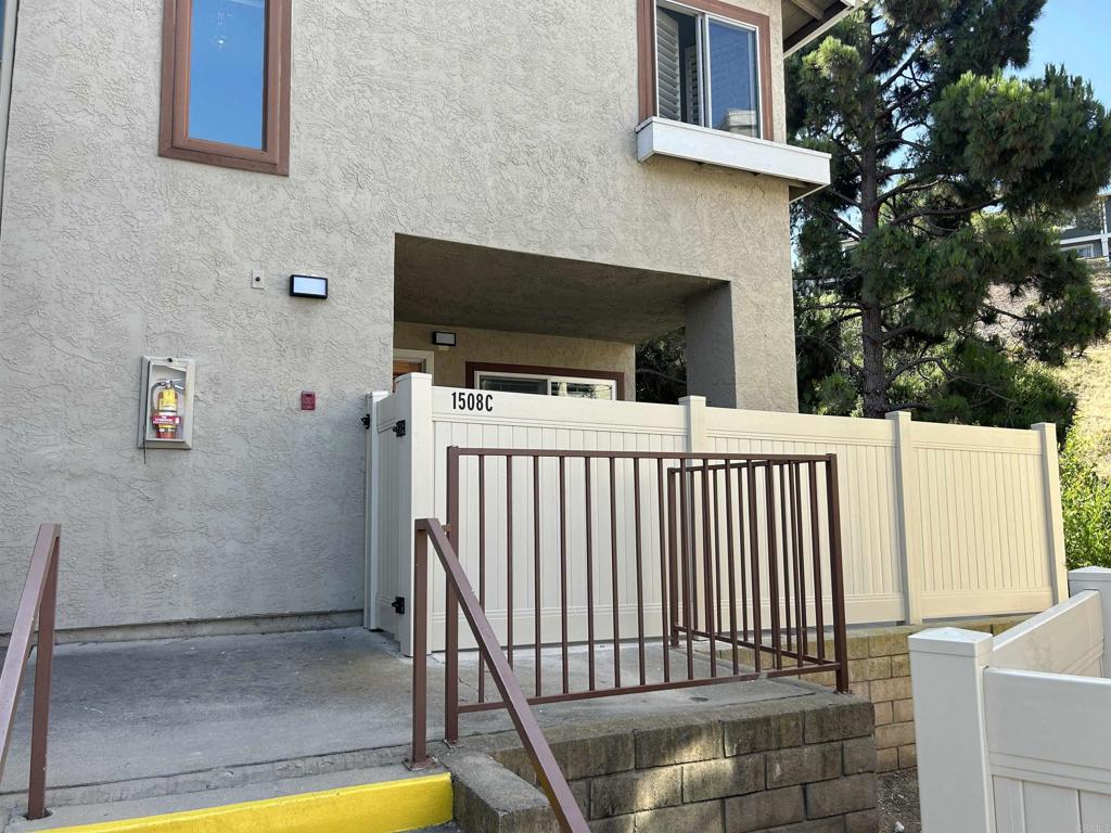 a view of a house with a balcony