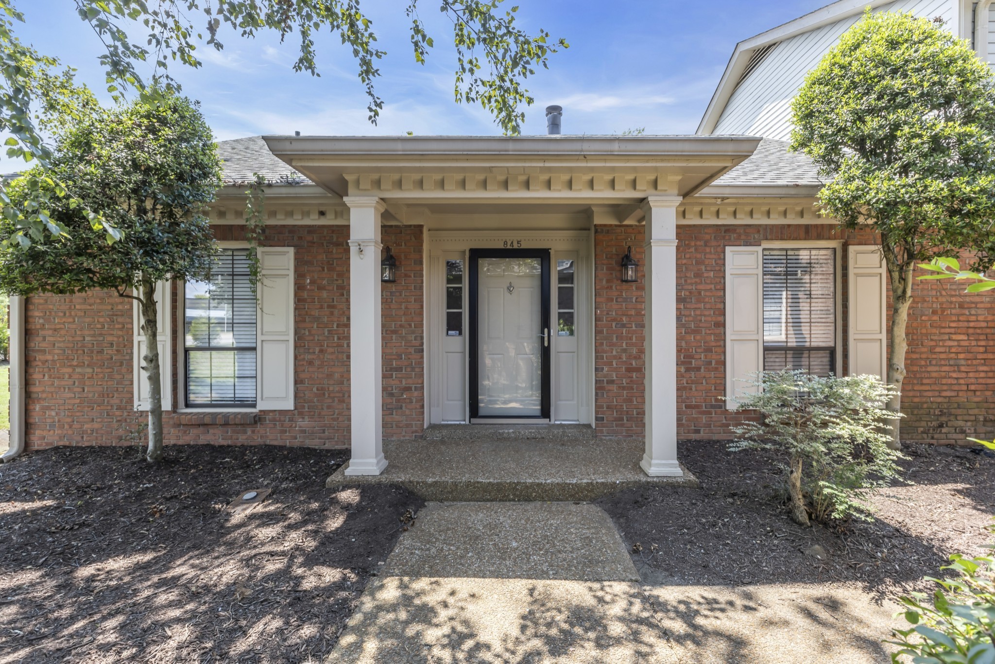 a view of a house with a entrance