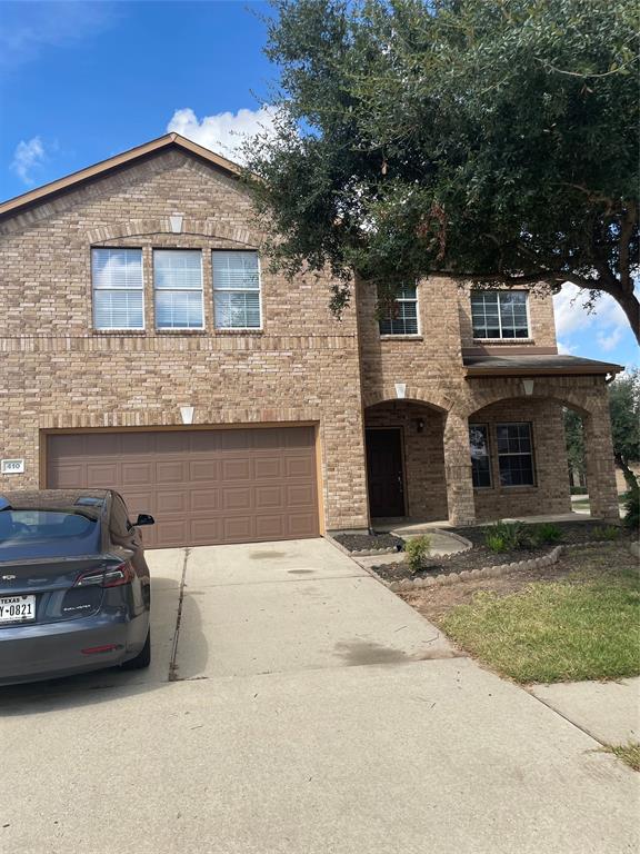 Front Elevation on a very large corner lot.