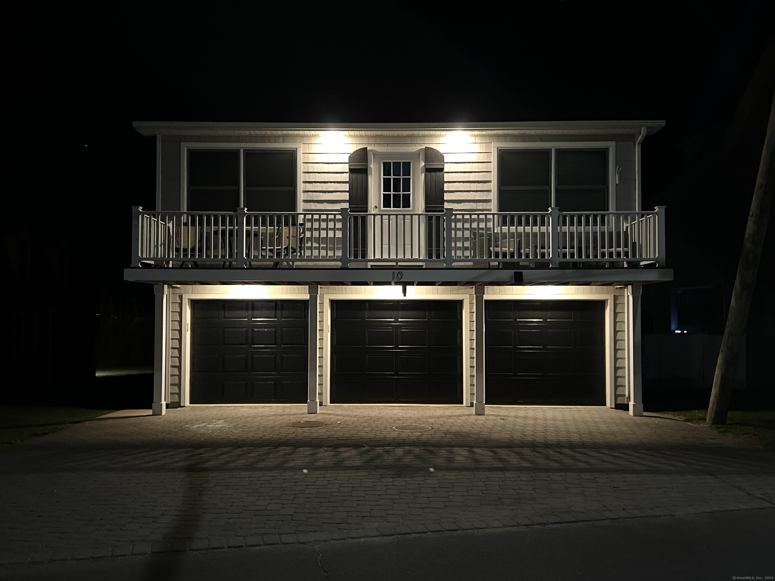 a front view of a house with entryway