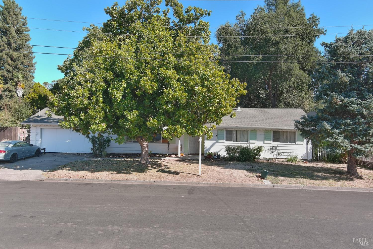 a street view along with residential houses