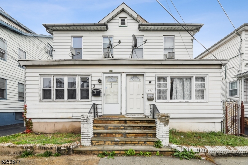 a front view of a house