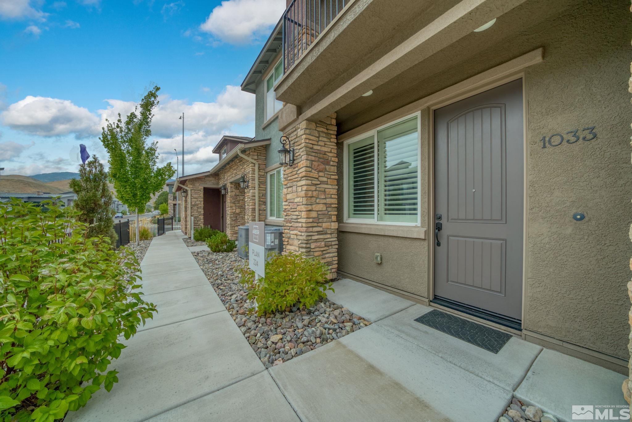 a entryway to the house