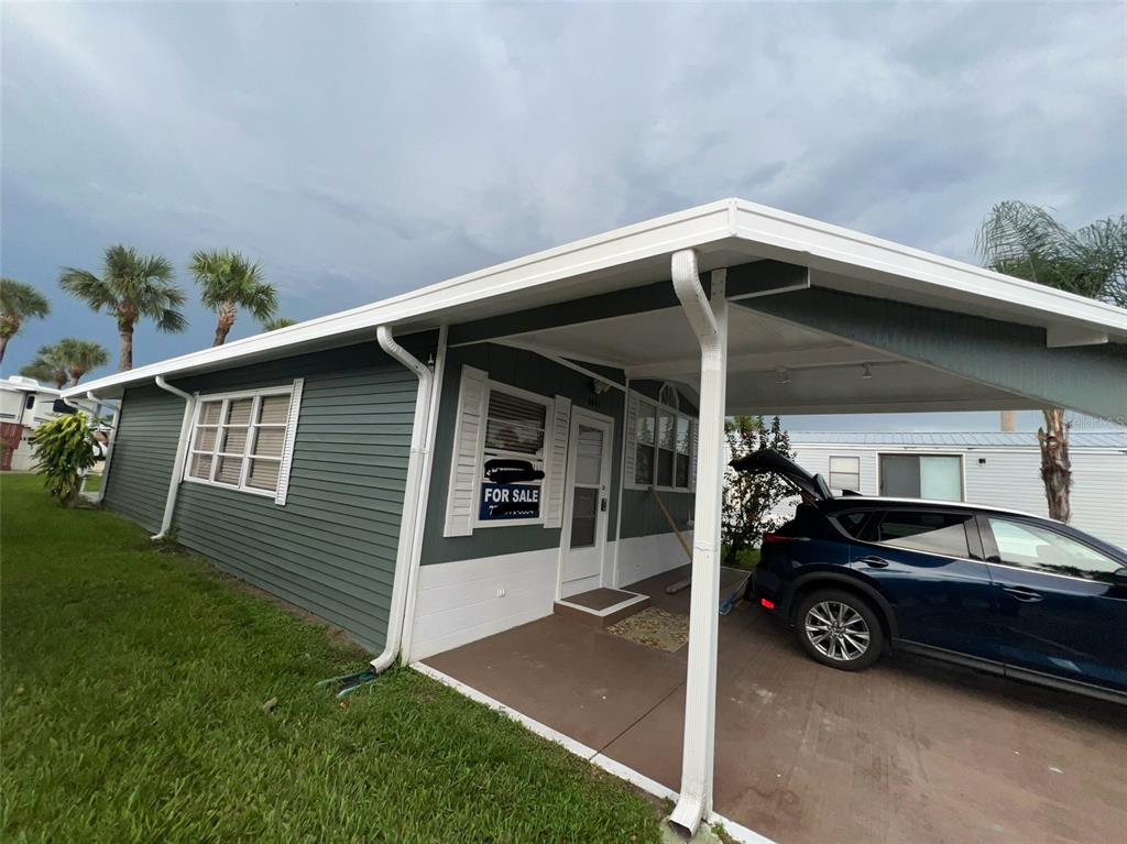 a view of a car garage