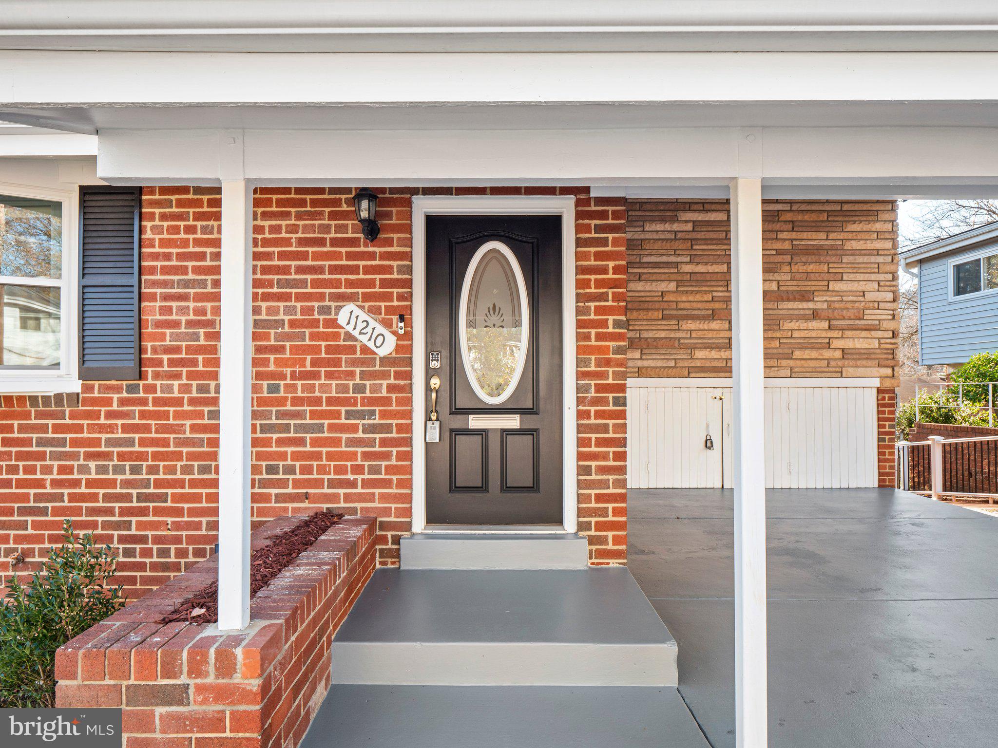 a view of front door door of house