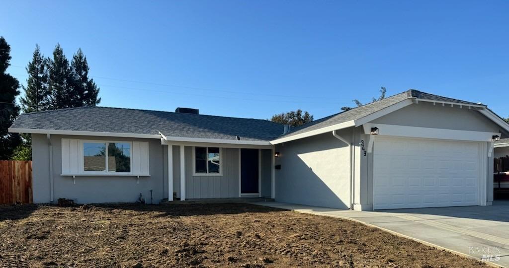 a front view of a house