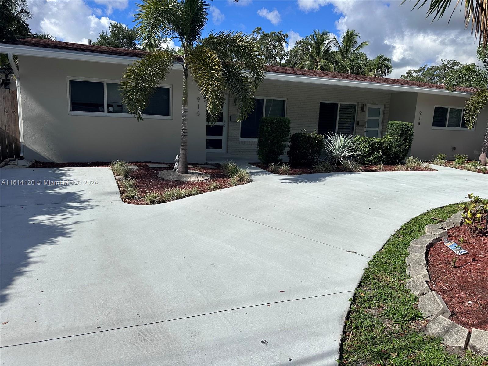 a view of a house with a patio