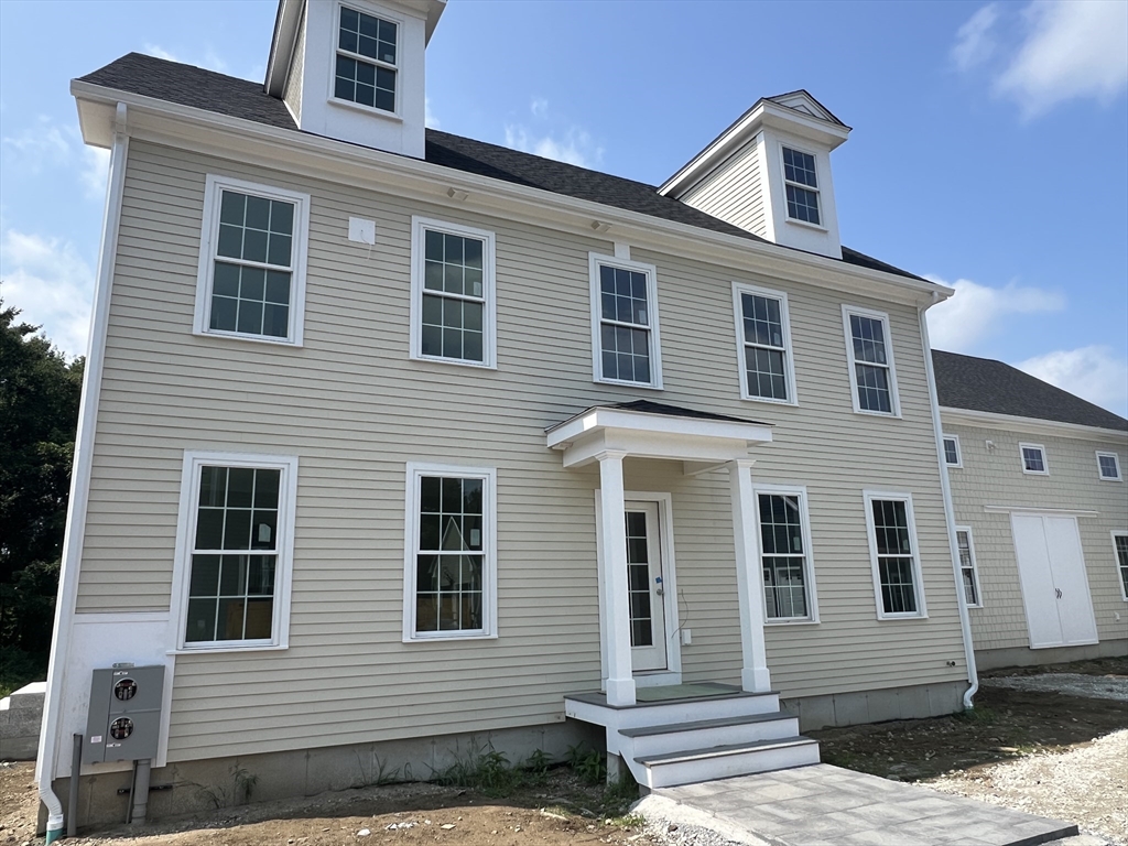 a front view of a house