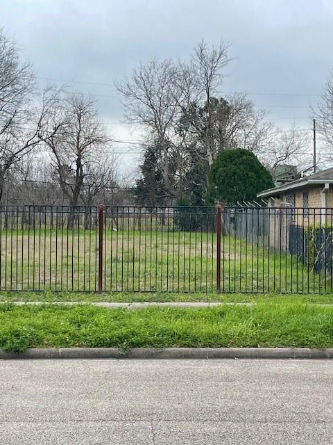 a view of a yard in front of a house