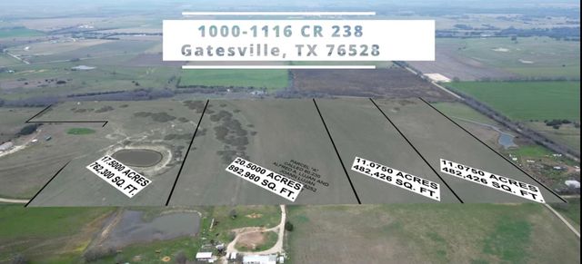 $174,900 | Lot 2 Cr 238 Gatesville Tx 76528