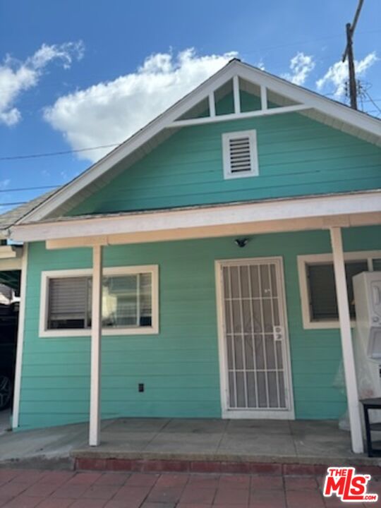 a front view of a house