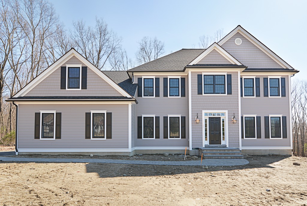 a front view of a house