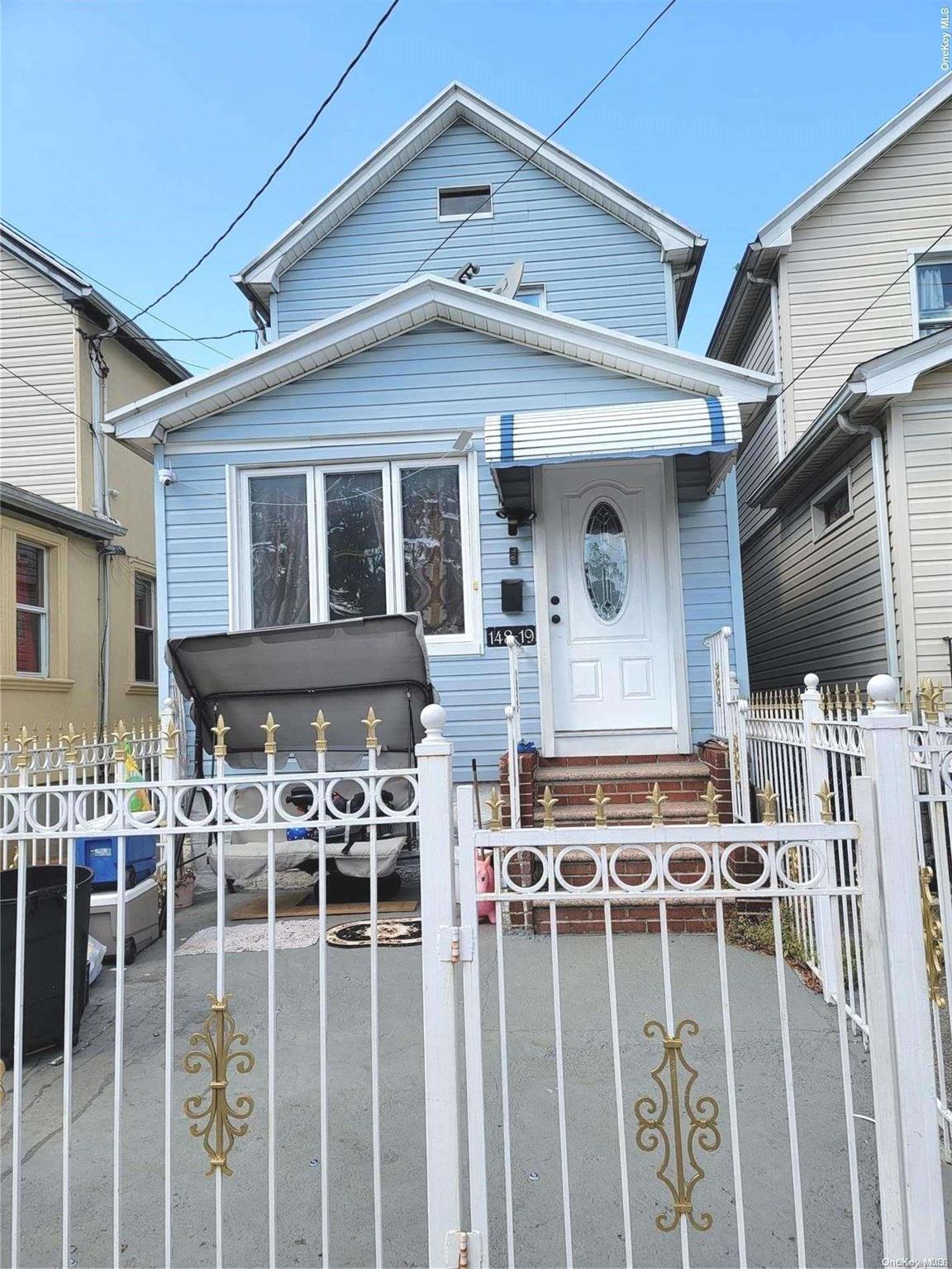 front view of a house with a porch