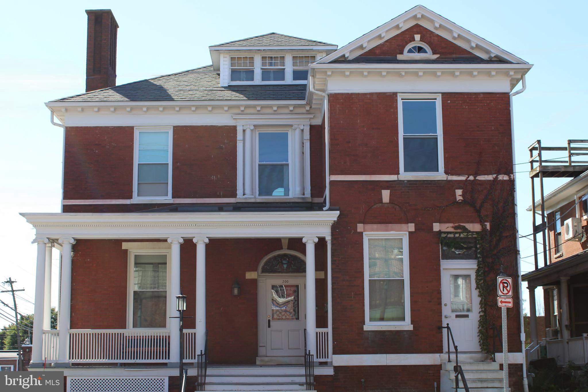 a front view of a house