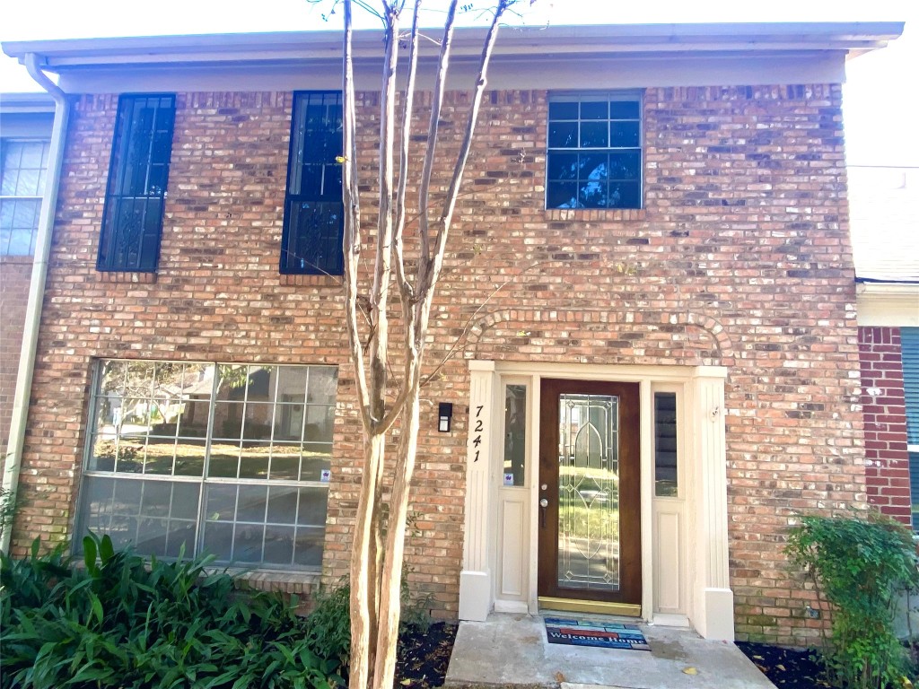 a view of front door of house