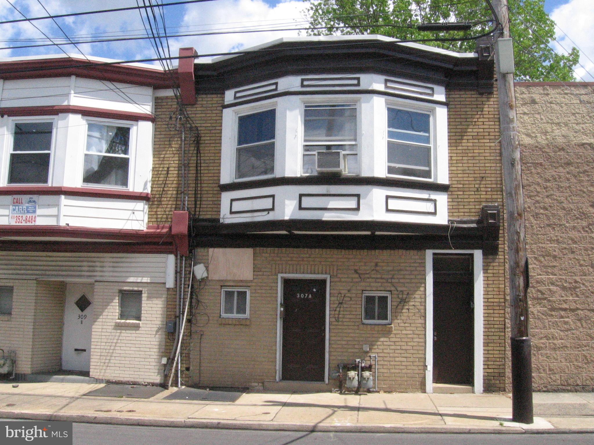 a front view of a house