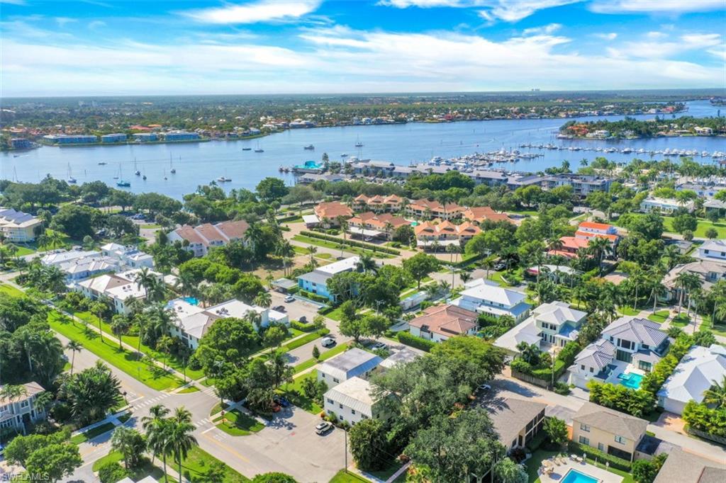 an aerial view of a city