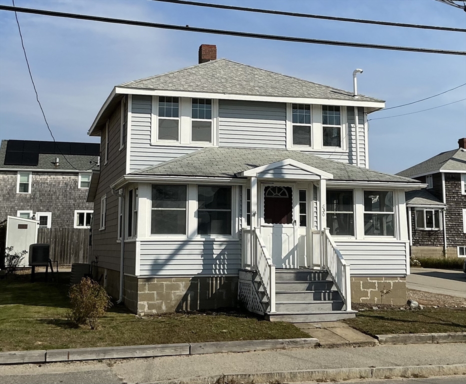 a front view of a house