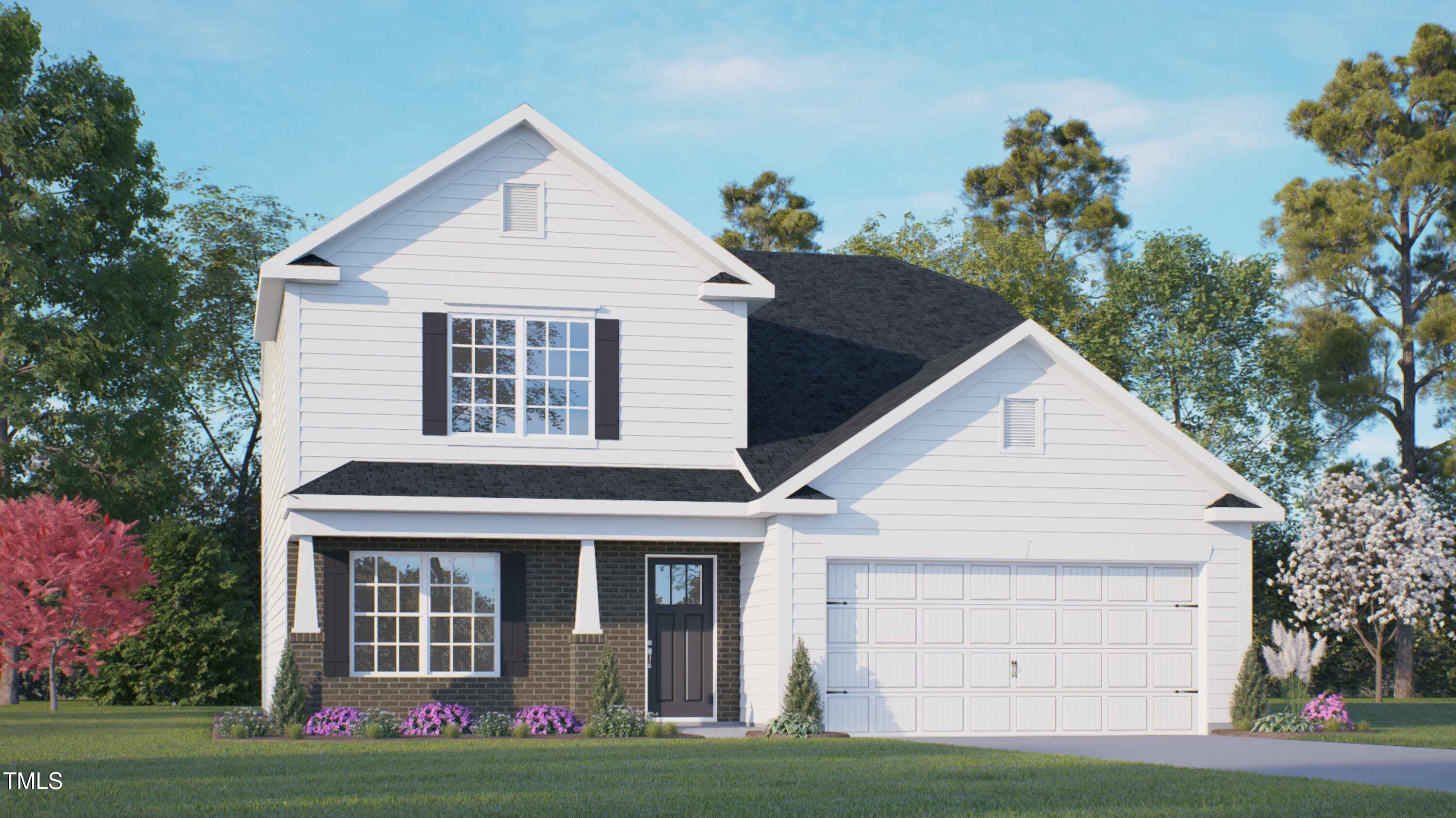 a view of front a house with a yard