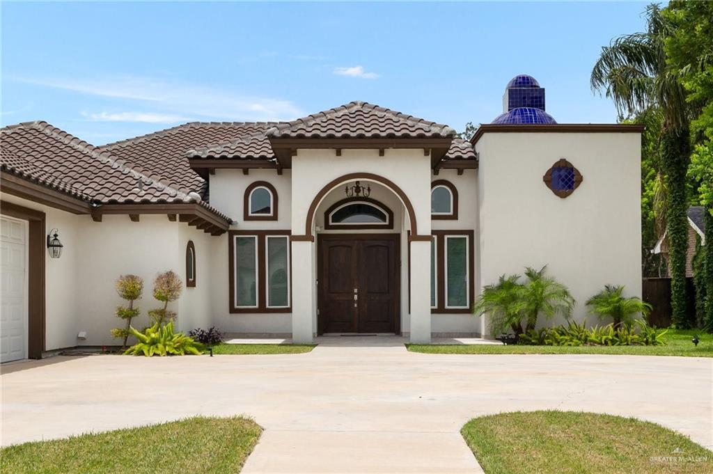 a front view of a house