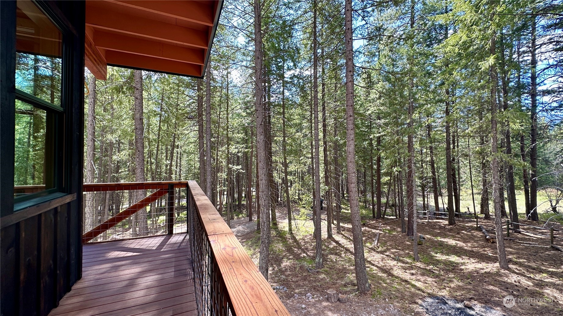 a view of outdoor space and deck