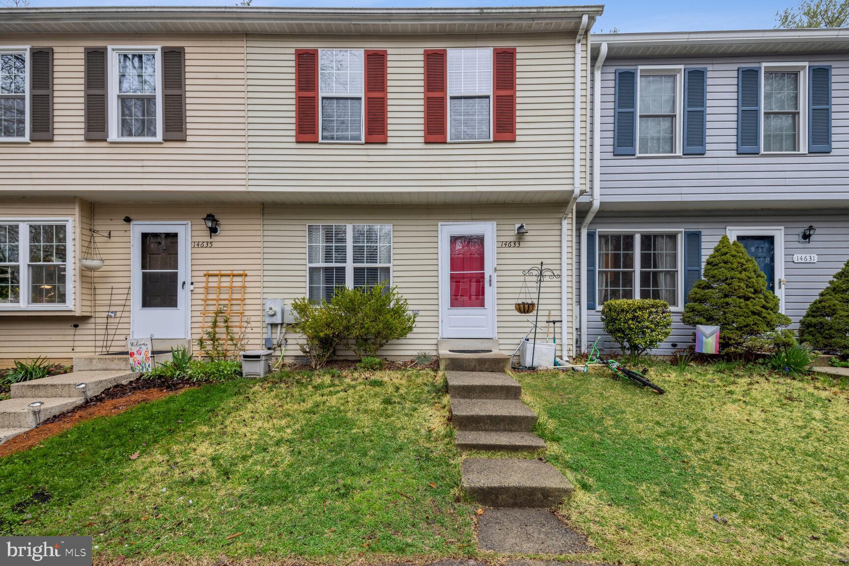 a house view with a garden space