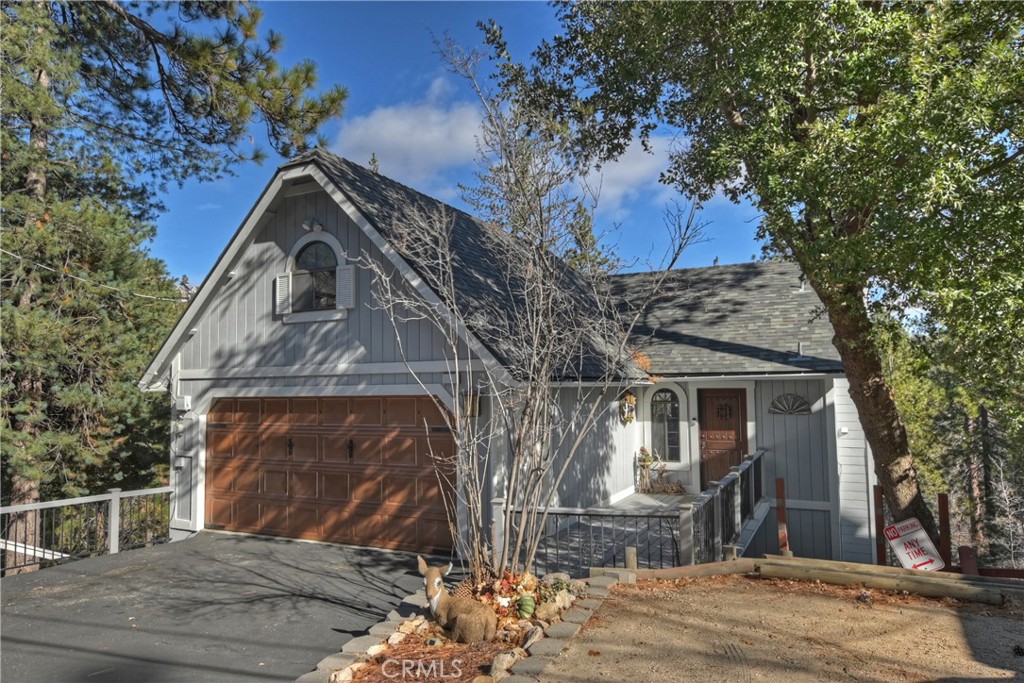 a front view of a house